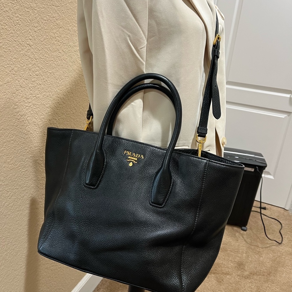 Prada Black Leather Tote Bag - Picture 15 of 15